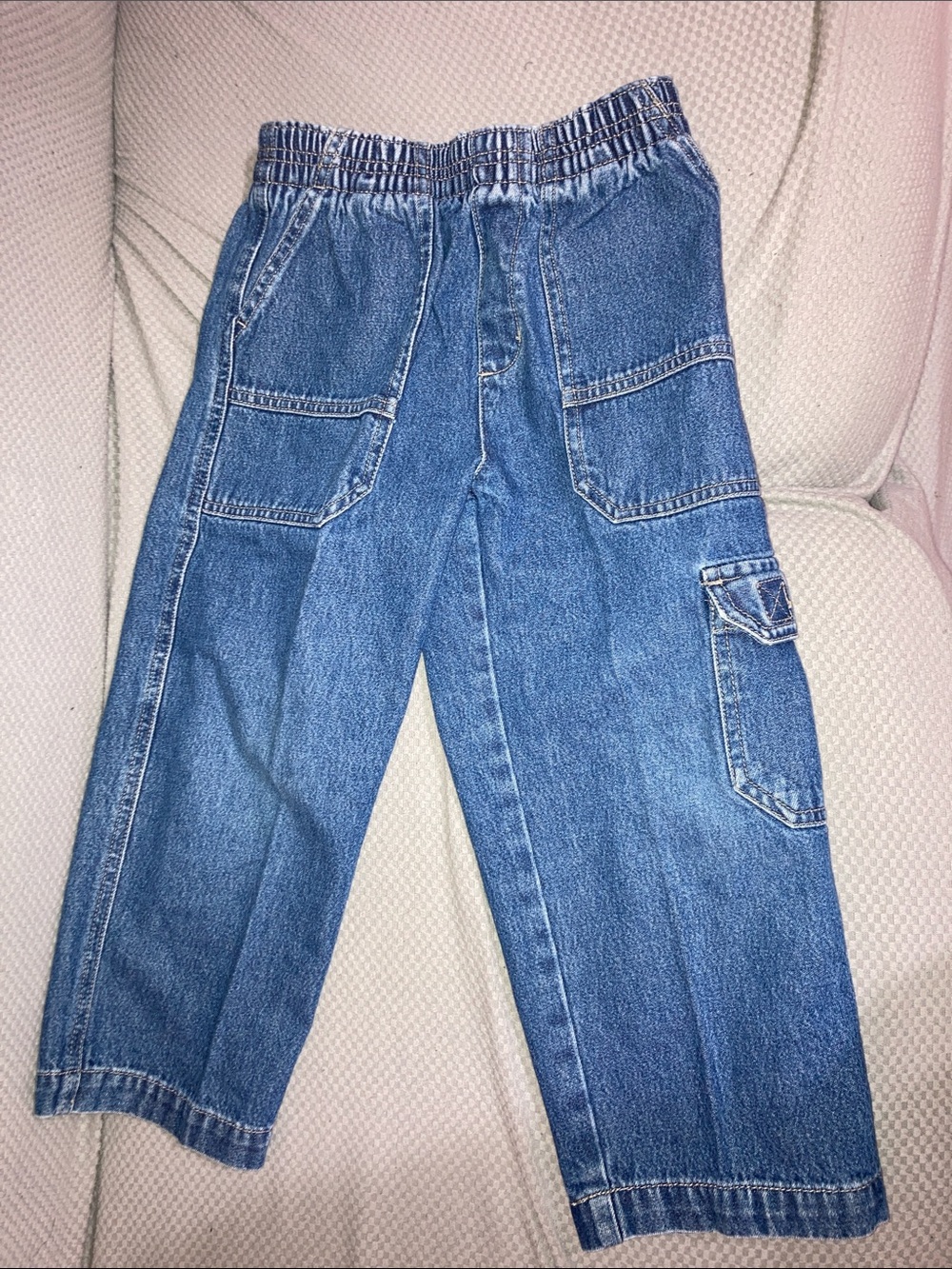 Simple Blue Denim Basic Boys' Pants